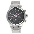 Titan Octane Quartz Chronograph Blue Round Dial Silver Stainless Steel Strap Watch For Men