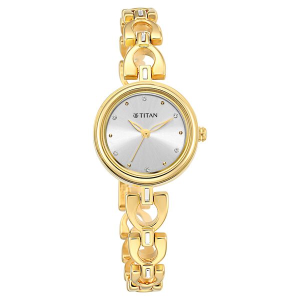 Titan Lagan Silver Dial Analog Metal Strap Watch for Women - image number 1