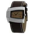 Fastrack Quartz Analog Grey Dial Leather Strap Watch for Girls
