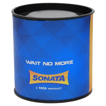 Sonata Quartz Analog Black Dial Metal Strap Watch for Women