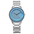 Titan Edge Murals Quartz Analog Yellow Dial Stainless Steel Strap Watch For Men