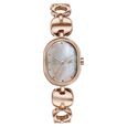 Fastrack Style Up Quartz Analog Purple Mother Of Pearl Dial Purple Metal Strap Watch For Girls