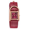 Sonata Poze Quartz Analog Red Dial Red Leather Strap Watch For Women - image number 2