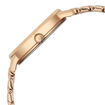 Titan Neo Quartz Analog Grey Dial Rose Gold Metal Strap Watch For Women