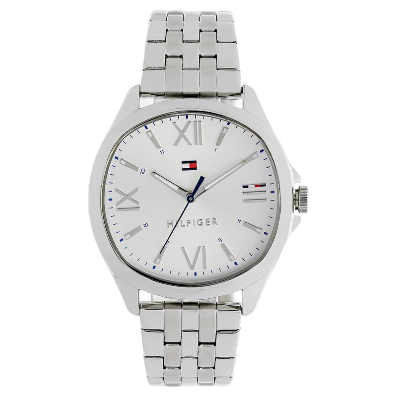 Tommy Hilfiger Quartz Analog Silver Dial Metal Strap Watch for Women - image number 0