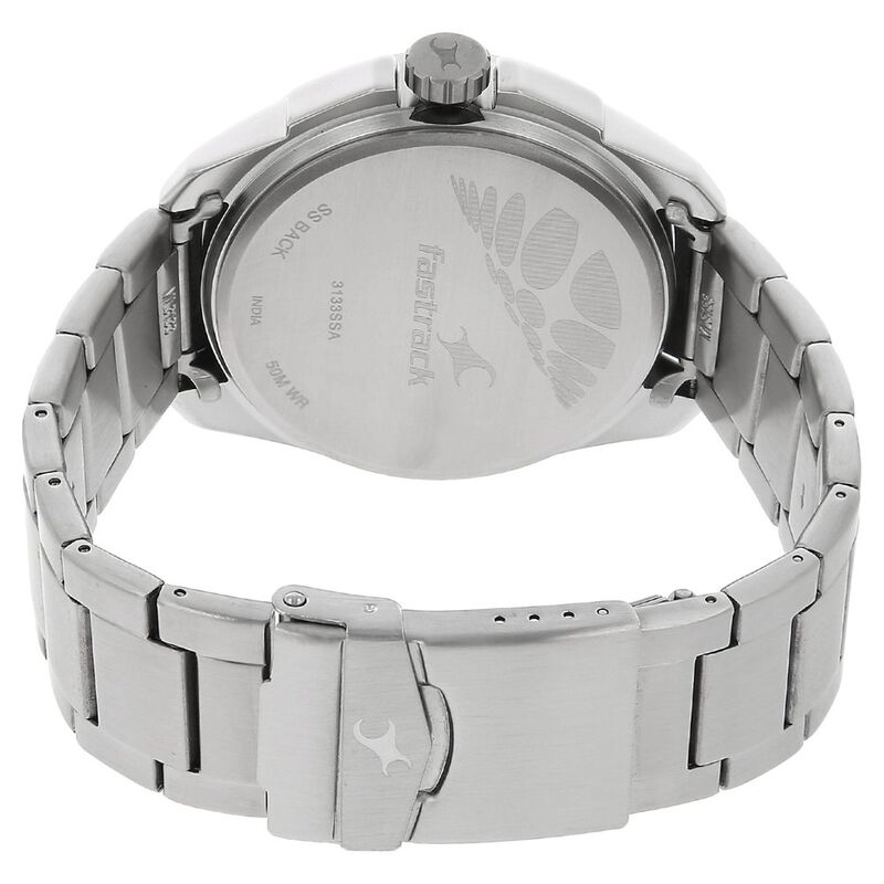 Fastrack Quartz Analog Silver Dial Stainless Steel Strap Watch for Guys - image number 3