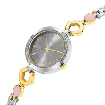Sonata Utsav Grey Dial Two Toned Bi Metal Strap Watch for Women