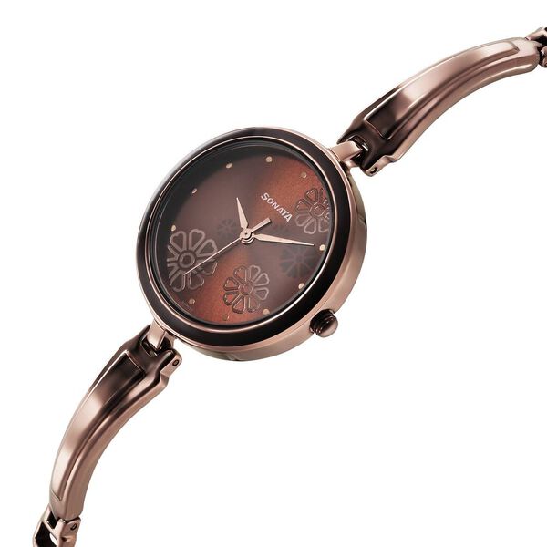 Sonata Utsav Brown Dial Watch for Women - image number 2