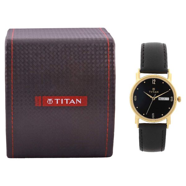 Titan Quartz Analog with Day and Date Black Dial Watch for Men - image number 4