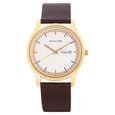 Sonata Quartz Analog with Day and Date White Dial Leather Strap Watch for Men - image number 0