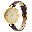 Sonata Gold Edit Champagne Dial Women Watch With Leather Strap - image number 1