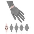 Anne Klein Quartz Analog Pink Dial Pink & Rose Gold Ceramic Strap Oval Shaped Watch For Women - image number 3