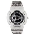Zoop Samurai Quartz Digital Watch For Boys With Silver Dial White Polyether Strap From House Of Titan - image number 1