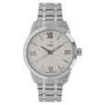 Xylys Swiss Analog Black Leather Strap and Silver Dial Watch For Men