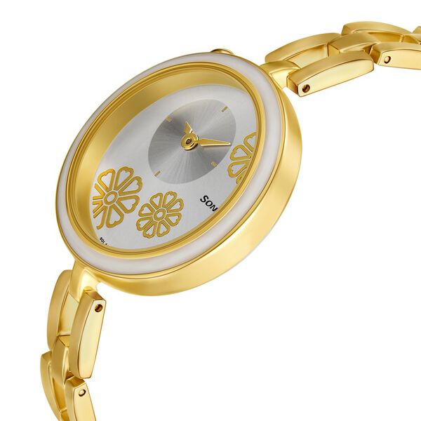 Sonata Wedding Silver Dial Women Watch With Metal Strap - image number 2