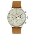 Titan Quartz Multifunction White Dial Leather Strap Watch for Men