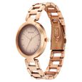 Titan Workwear Quartz Analog Beige Dial Rose Gold Stainless Steel Strap Watch for Women - image number 2