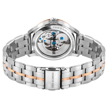 Kenneth Cole Automatic Silver Dial Stainless Steel Strap Watch for Women