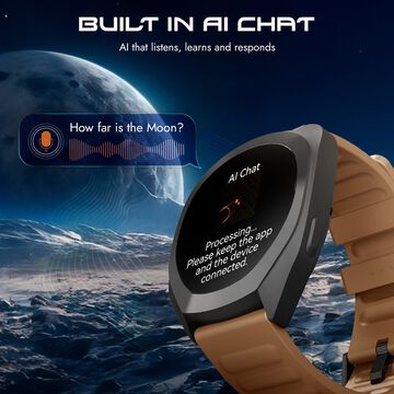 Fastrack Cosmix Smartwatch 1.32" inch AMOLED Display, Cosmic Drive Inspired Case Design, AI Watcface, AI Chat, HRM, IP68