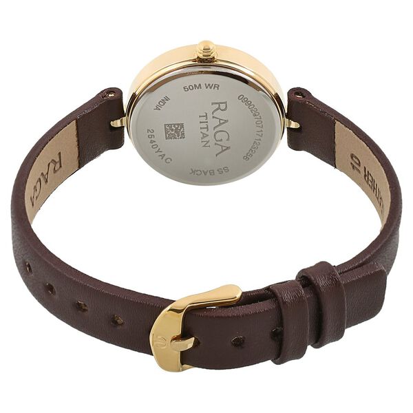 Titan Raga Grey Dial Analog Leather Strap watch for Women - image number 3