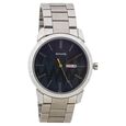 Knot Blue Dial Leather Strap Watch for Men