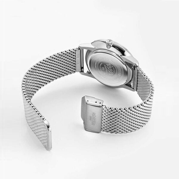 Roamer Valais Gents Interchangable Box Set Quartz Analog with Date Grey Dial Grey Leather Strap Watch For Men - image number 2