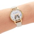 Olivia Burton Quartz Analog White Dial Leather Strap Watch for Women - image number 3