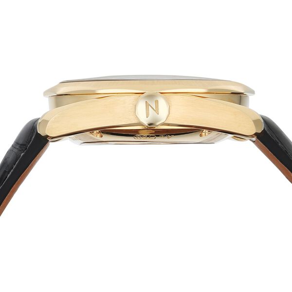 Titan Nebula Genesis 18 KT Gold Automatic Bicolour Dial Leather Strap Watch For Men - image number 5