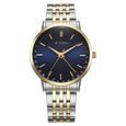 Titan Elegance Analog with Date by Hand and Blue Dial Stainless Steel Two Toned Strap Watch for Men - image number 1