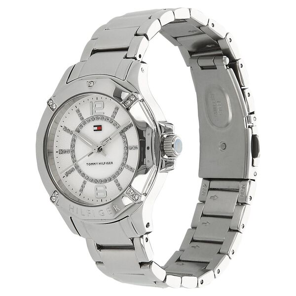 Tommy Hilfiger Quartz Analog White Dial Bimetal Strap Watch for Women - image number 1