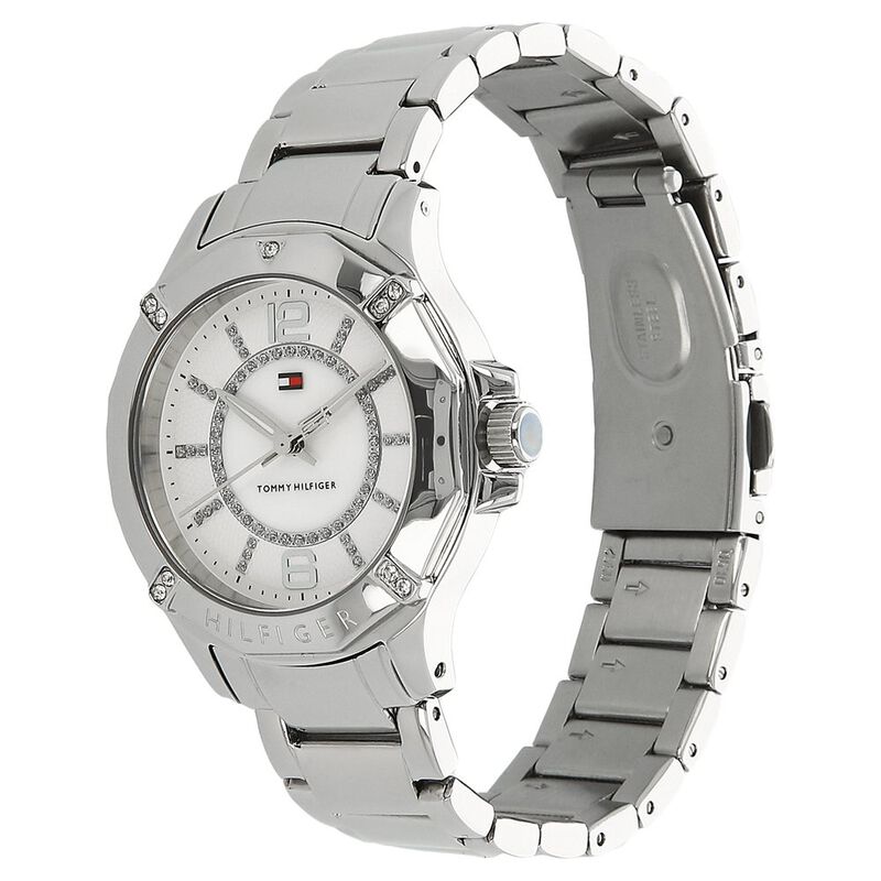 Tommy Hilfiger Quartz Analog White Dial Bimetal Strap Watch for Women - image number 1