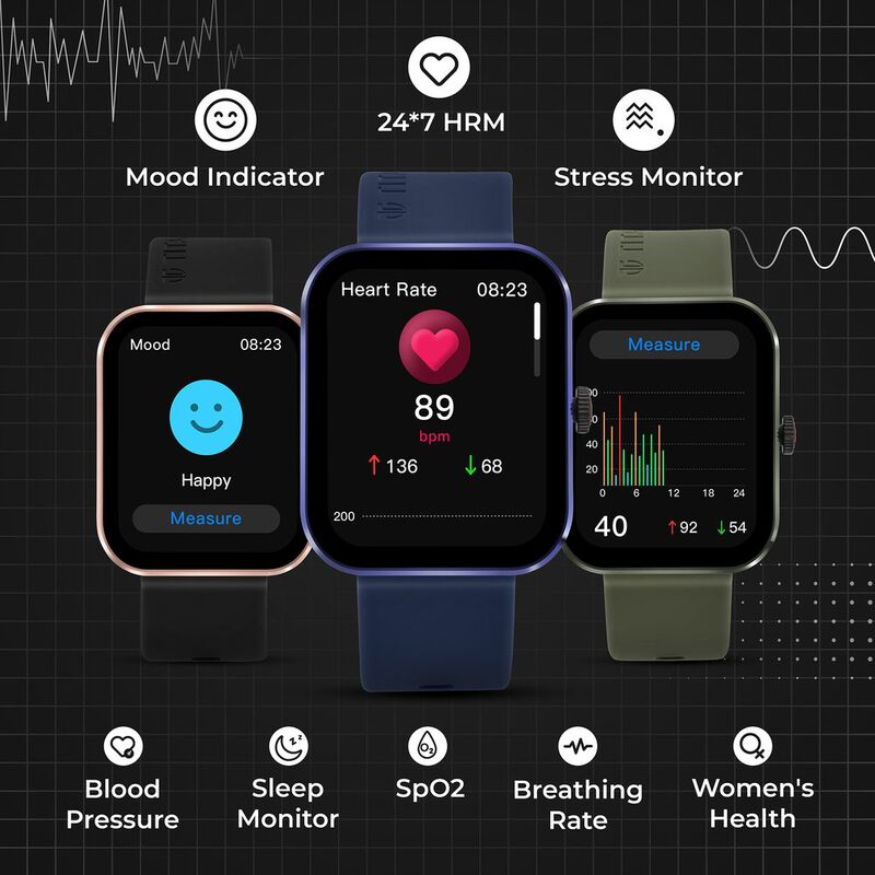 Buy Online Titan Talk S Smartwatch 24/7 Health Tracking, Stress