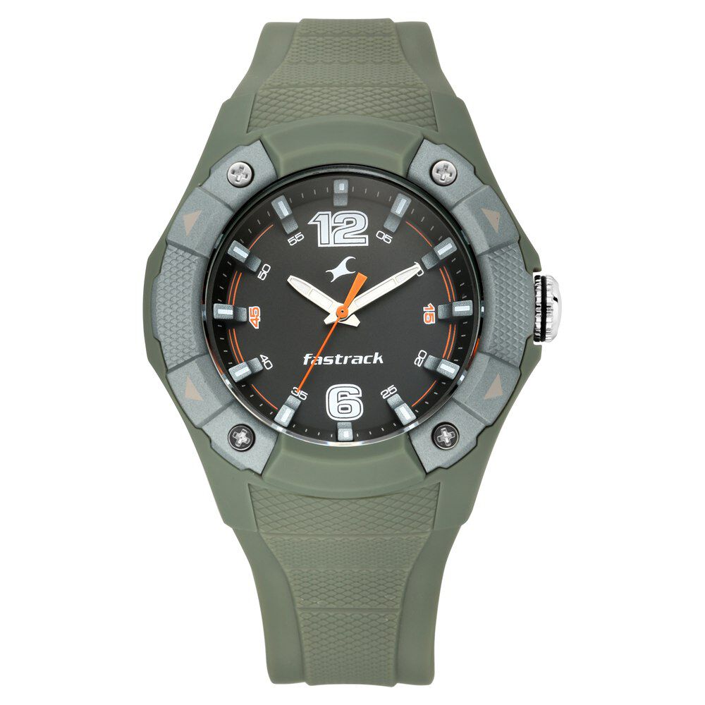 Buy Online Fastrack Trendies Quartz Analog Black Dial Silicone