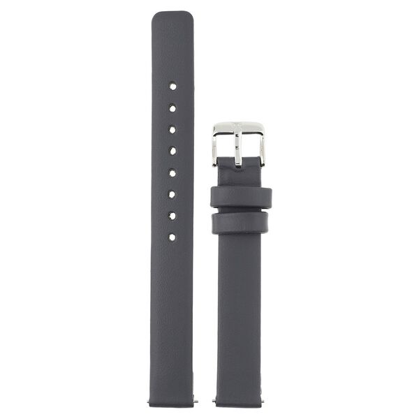 12 mm Grey Genuine Leather Strap for Women - image number 0