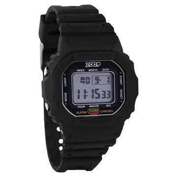 Zoop Digital Watch with LCD Dial And Black Strap for Boys Kids, from House of Titan