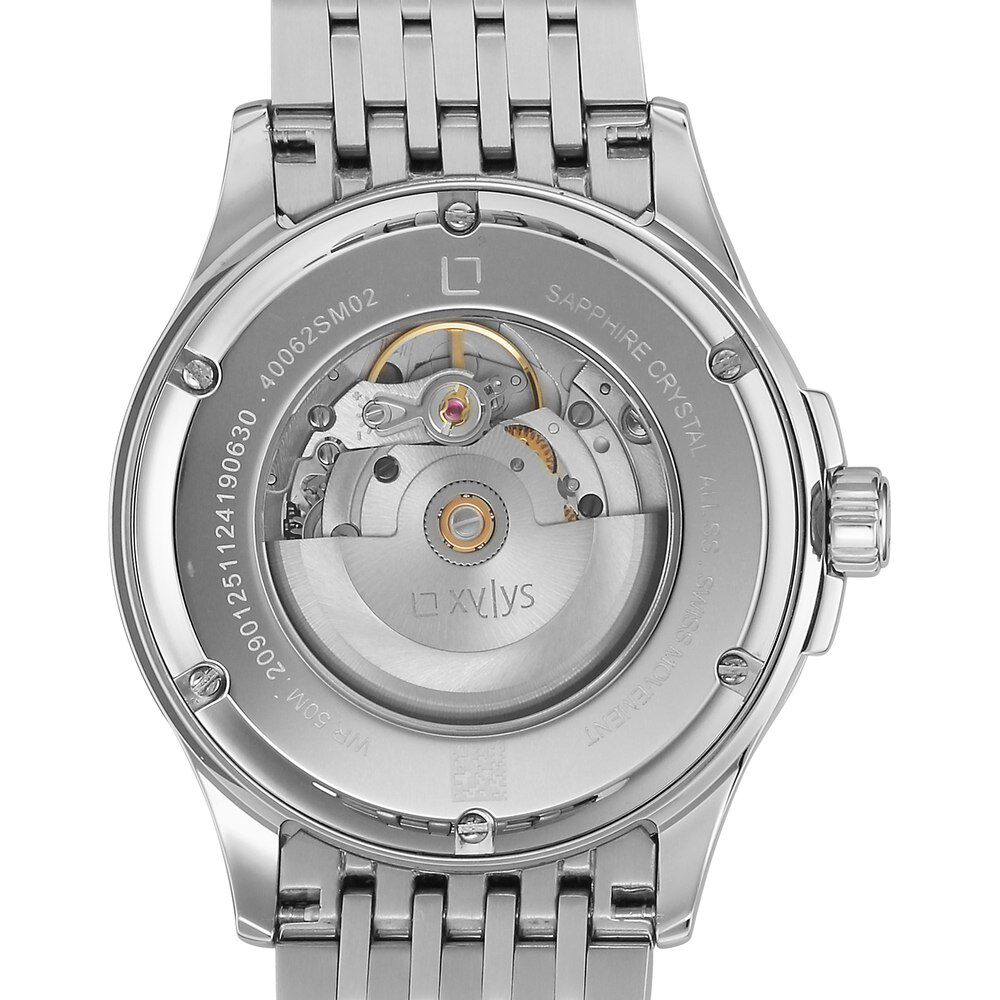Buy Online Xylys Automatic Orange Dial Silver Stainless Steel
