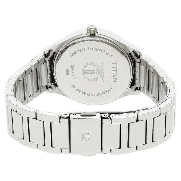 Titan Workwear Black Dial Women Watch With Stainless Steel Strap - image number 3