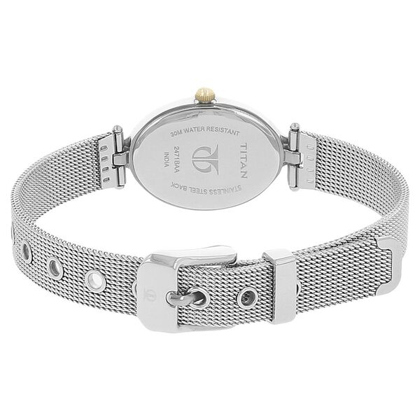 Titan Raga Contempore Silver Dial Analog Stainless Steel Strap watch for Women - image number 3