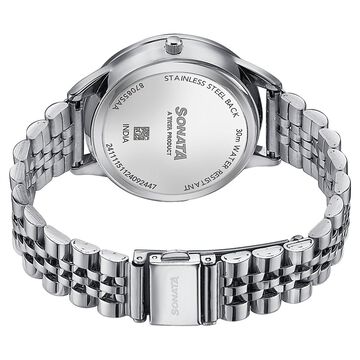 Sonata Wedding Edit Quartz Multifunction Silver Dial Stainless Steel Strap Watch For Women