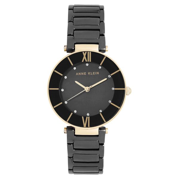 Anne Klein Quartz Analog Black Dial Ceramic Strap Watch for Women - image number 0