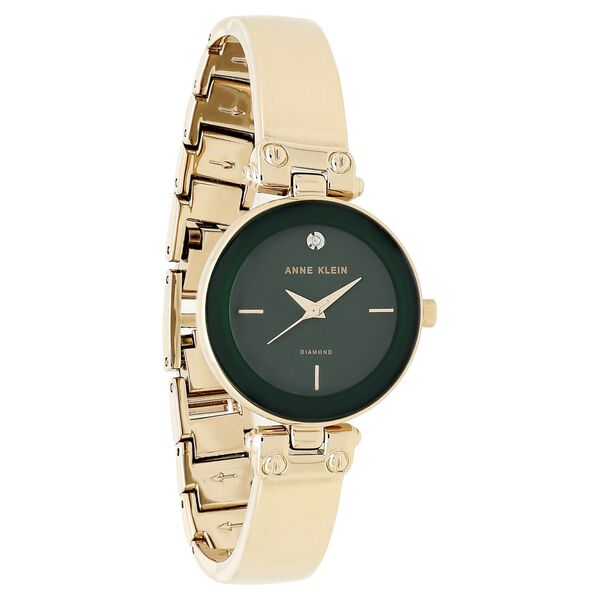 Anne Klein Quartz Analog Green Dial Metal Strap Watch for Women - image number 1