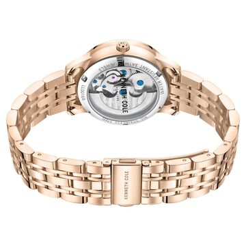 Kenneth Cole Automatic Analog Rose Gold dial Metal Strap Watch for Women