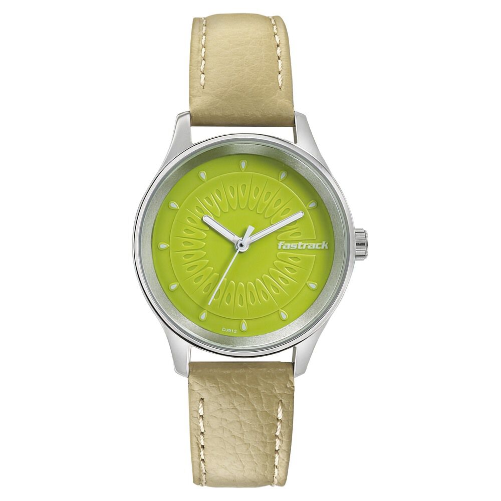 Buy Online Fastrack Girls Instant Fashion Pop Fluorescent Green Dial Watch 6203sl01 p Titan