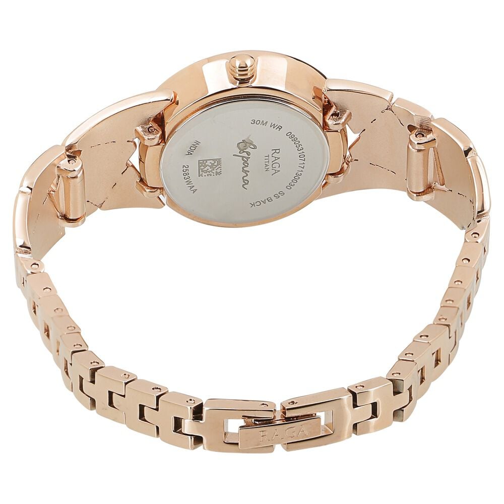 Buy Online Titan Raga Espana Mother of Pearl Dial Women Watch With Metal Strap nn2583wm01 Titan