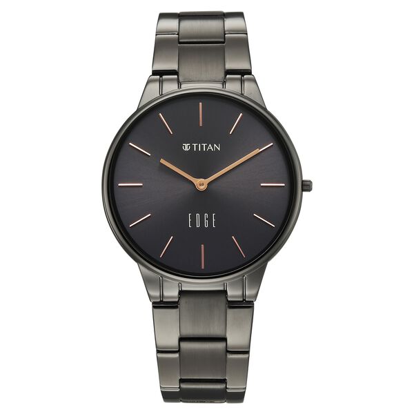 Edge Velora Quartz Analog Grey Dial Grey Stainless Steel Strap Watch For Women - image number 0