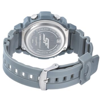 SF Digital Dial Grey PU Strap Watch for Men