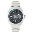 Fastrack Loopholes Quartz Analog with Date Black Dial Leather Strap Watch for Guys