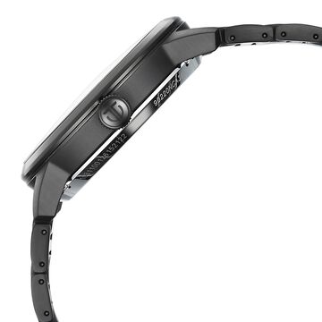 Titan See-Through Skeletal Automatic Analog with Black Dial Black Stainless Steel Strap Watch for Men