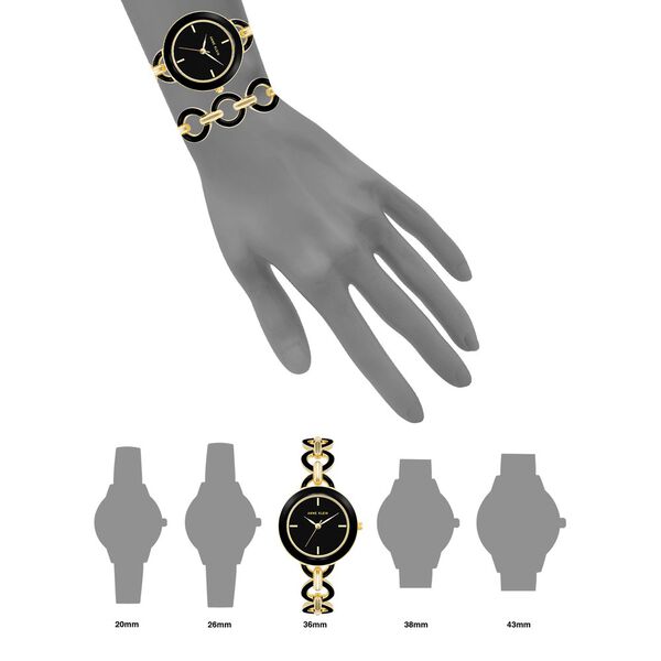 Anne Klein Quartz Analog Black Dial Stainless Steel Strap Watch for Women - image number 3