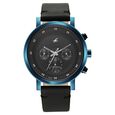 Fastrack Kronos Multifunction Black Dial Leather Strap Watch for Guys - image number 0
